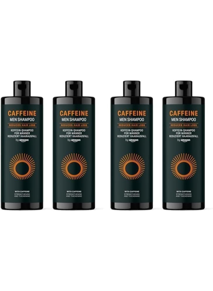 Amazon Therapeutics by Amazon Men’s Caffeine Shampoo, 2 x 400 ml (Pack of 2) - Image 1